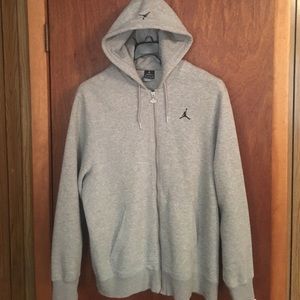 Jordan Heather Gray Zip up hoodie